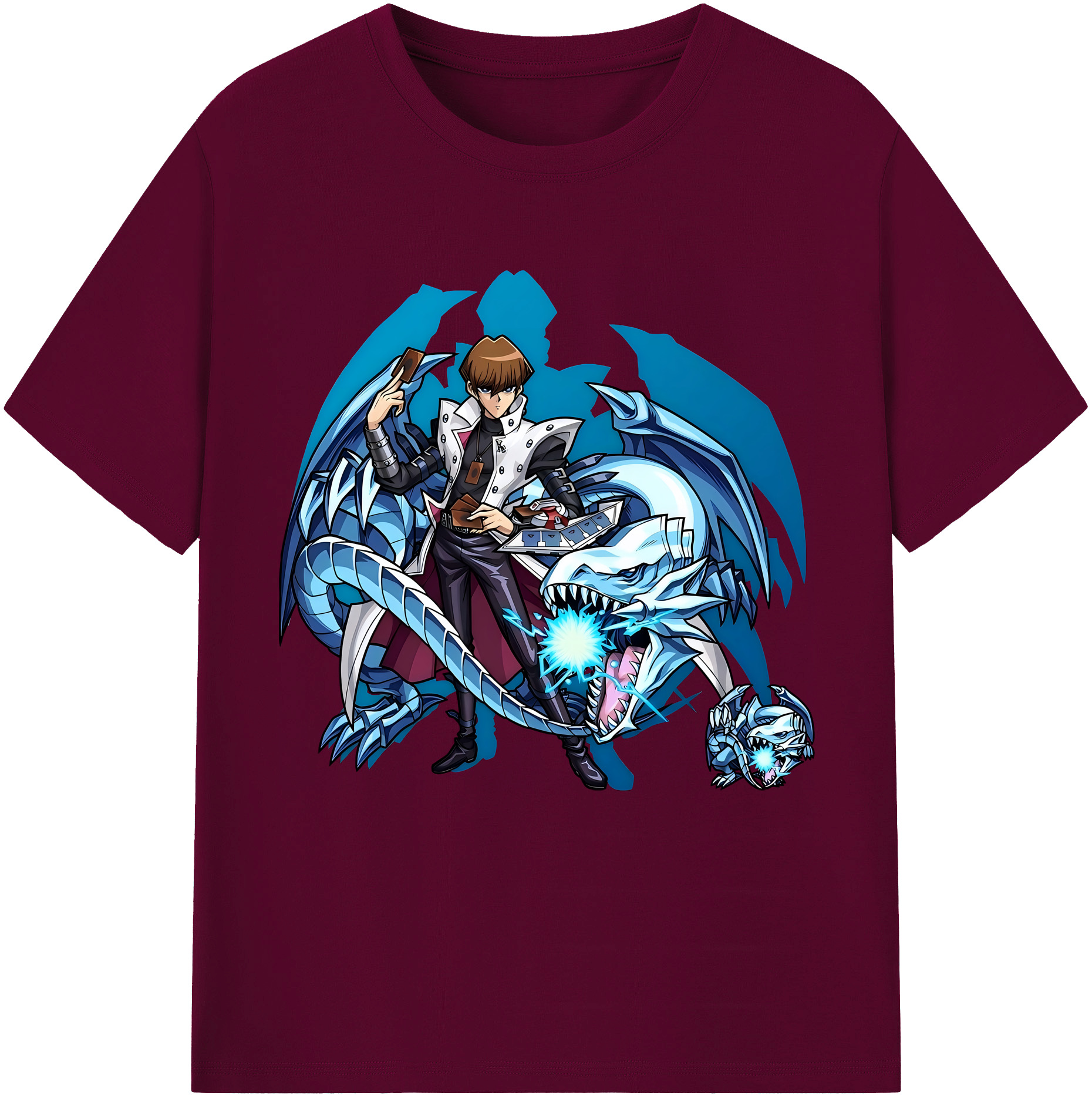 （画像用） 遊☆戯☆王 Yu-Gi-Oh! レディースカジュアルプリントTシャツ（綿100％）